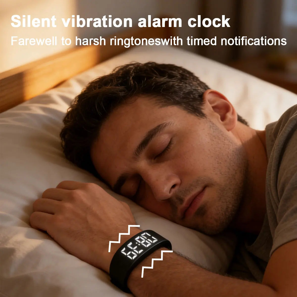 Blackout™ Stealth Alarm Clock, Silent Vibration Wake System