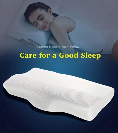 Butterfly Memory Foam Pillow For Side Sleepers, Ergonomic Orthopedic Neck Support, Dual Support For Side And Back Sleeping