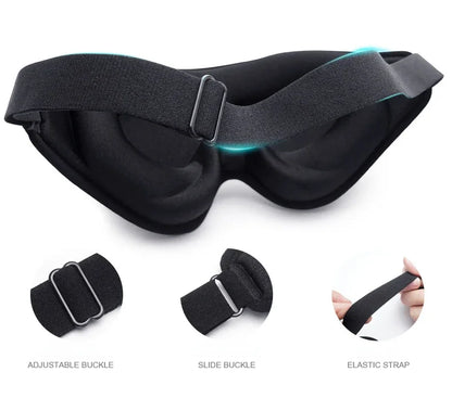 3D Sleeping Mask Memory Foam Block Out Light Sleep Mask Eye Shade Blindfold for Eye Sleep Masker Sleeping Aid Face Mask Eyepatch