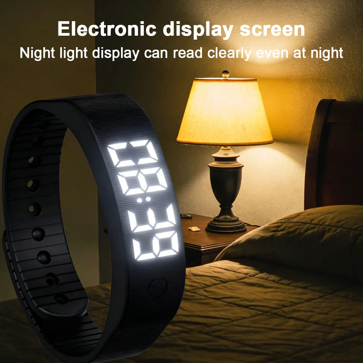 Blackout™ Stealth Alarm Clock, Silent Vibration Wake System
