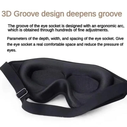 3D Sleeping Mask Memory Foam Block Out Light Sleep Mask Eye Shade Blindfold for Eye Sleep Masker Sleeping Aid Face Mask Eyepatch