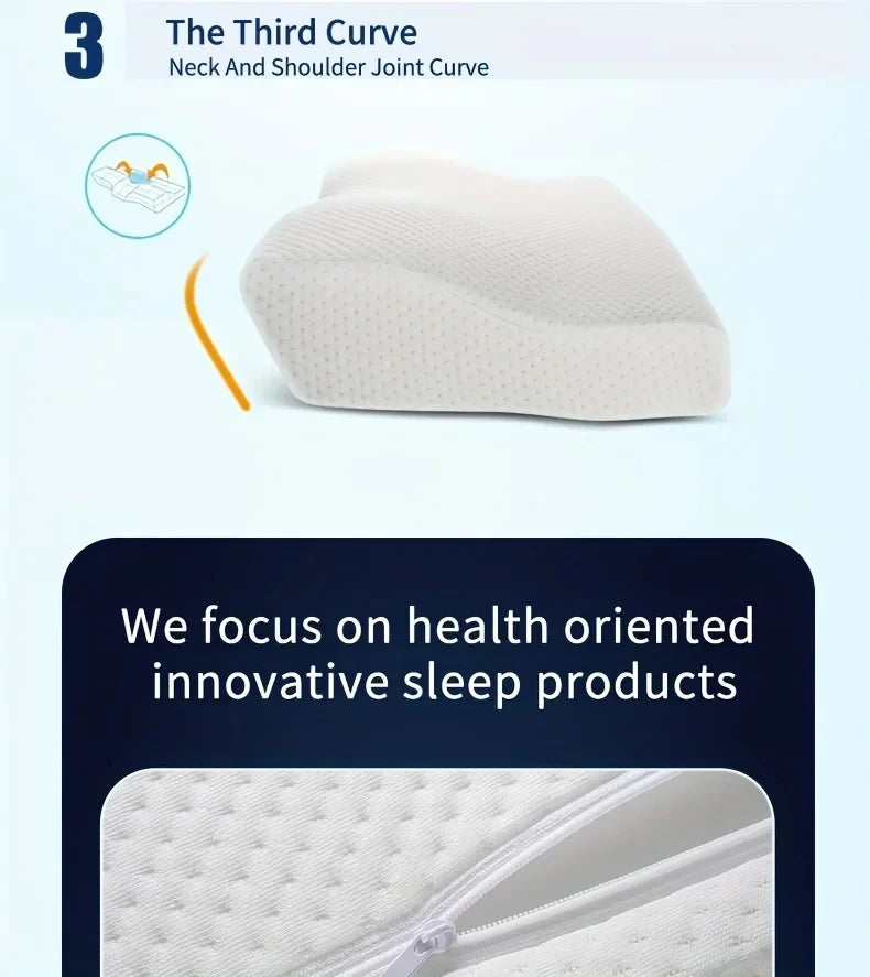 Butterfly Memory Foam Pillow For Side Sleepers, Ergonomic Orthopedic Neck Support, Dual Support For Side And Back Sleeping