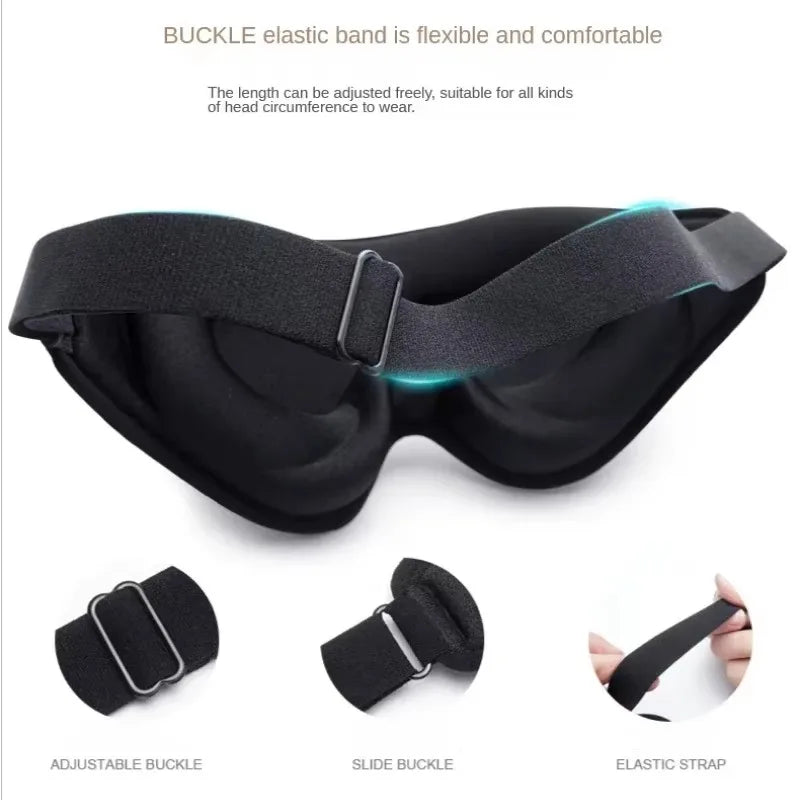 3D Sleeping Mask Memory Foam Block Out Light Sleep Mask Eye Shade Blindfold for Eye Sleep Masker Sleeping Aid Face Mask Eyepatch