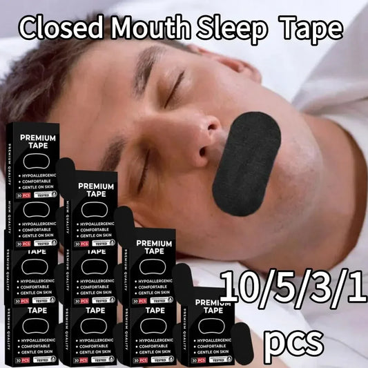 Elastic Sleep Tape for Snoring Stop Snoring Glue Tape Open Mouth Breath Correction Health Care 1/3/5/10 Pack