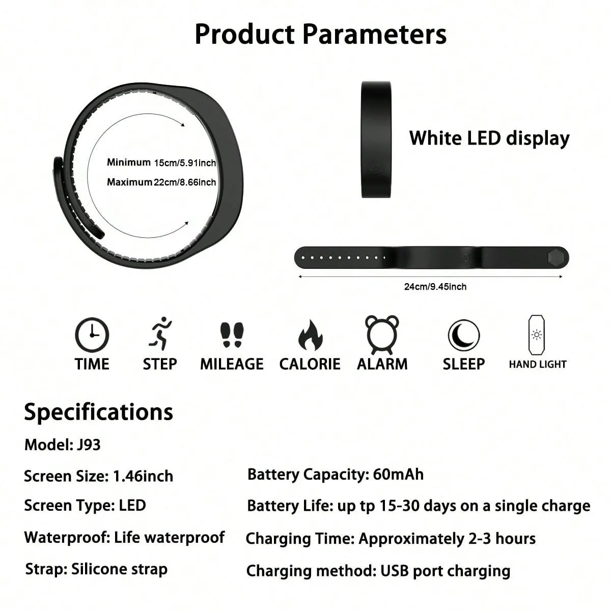 Blackout™ Stealth Alarm Clock, Silent Vibration Wake System